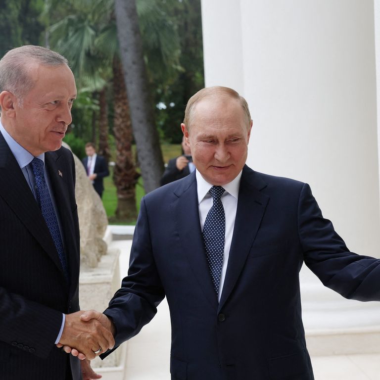 Recep Tayyip Erdogan e Vladimir Putin