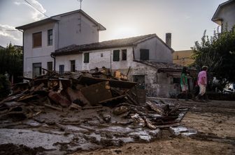 Disastro dopo l&rsquo;alluvione che ha colpito le Marche