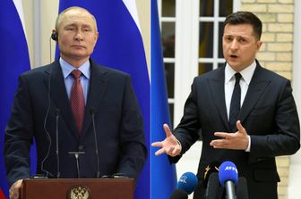 Vladimir Putin e Volodymyr Zelensky