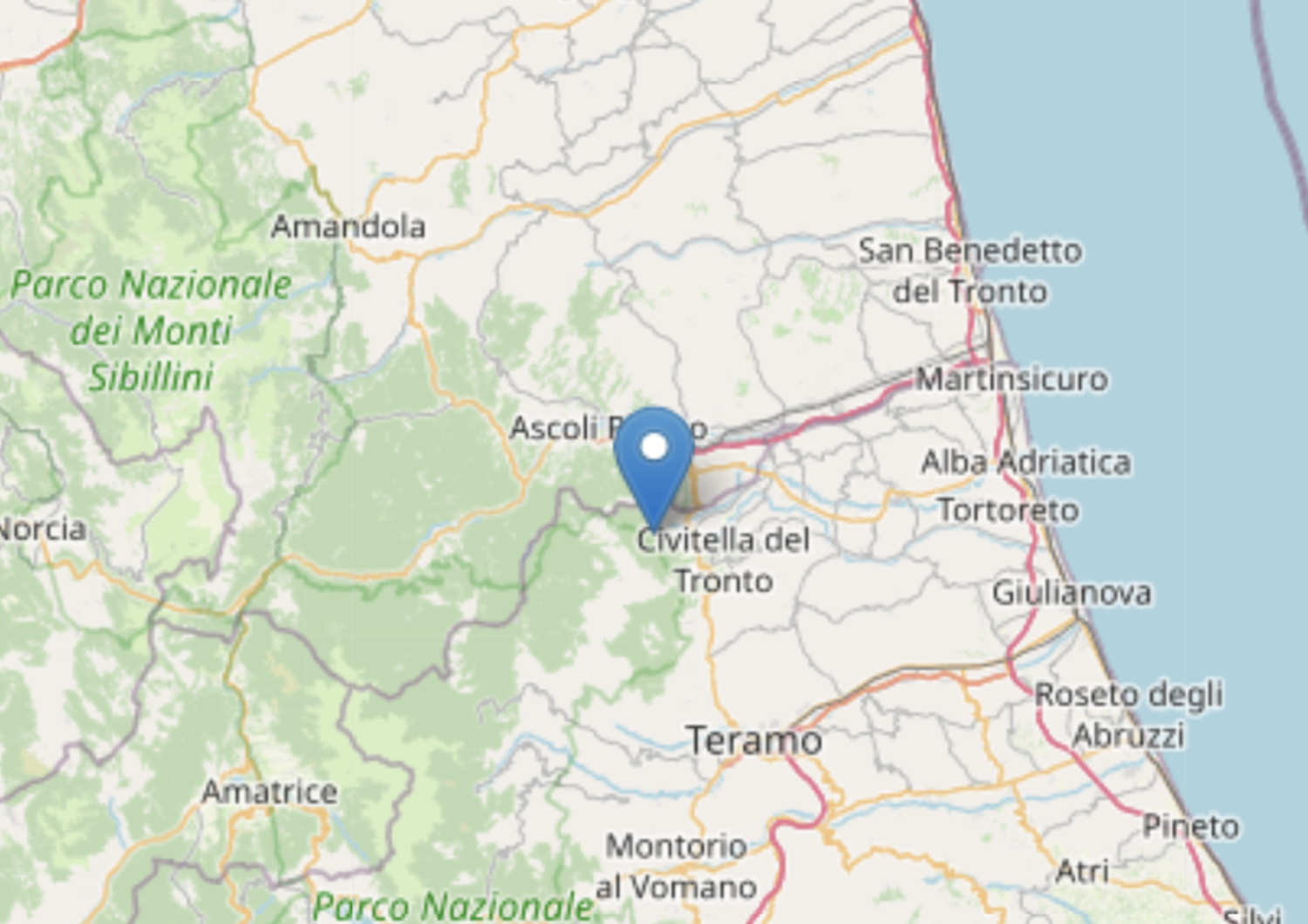 La scossa di terremoto ad Ascoli