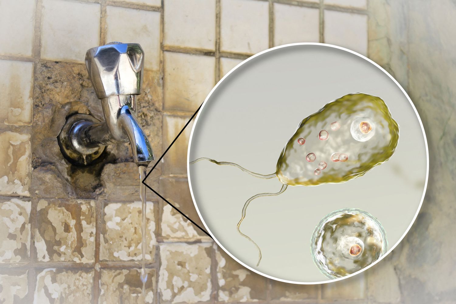Acqua del rubinetto contaminata dall'ameba mangiacervello &nbsp;