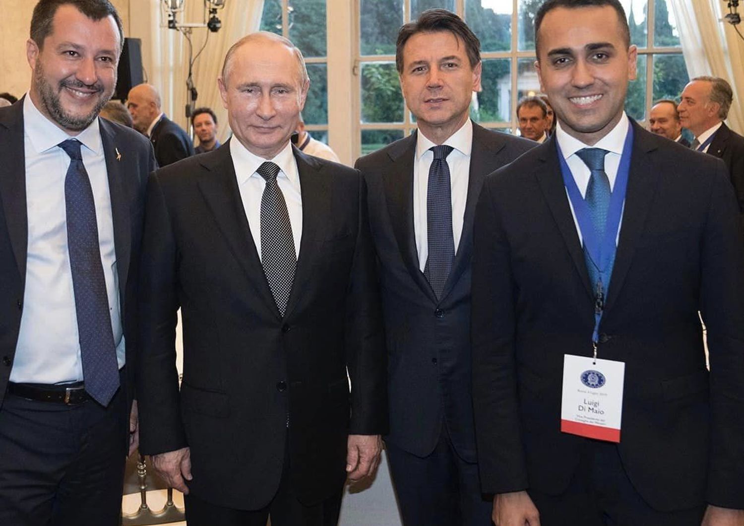 Matteo Salvini, Vladimir Putin, Giuseppe Conte, Luigi Di Maio