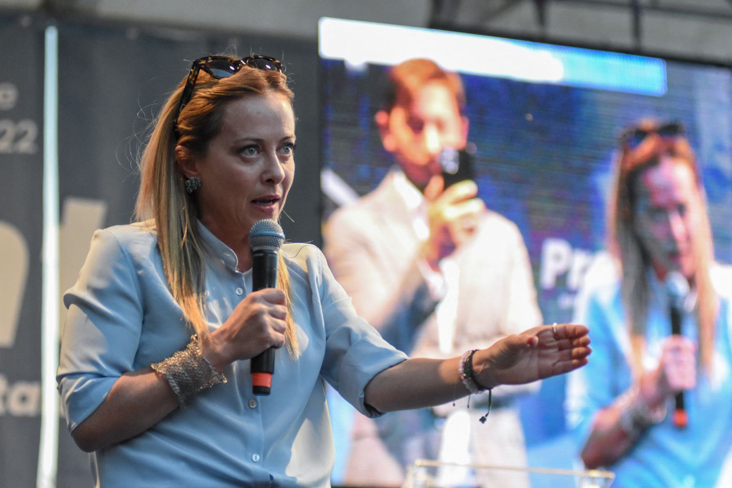 La presidente di FdI, Giorgia Meloni