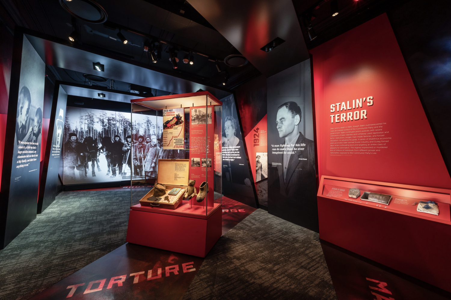 Una sala del museo dell'anticomunismo