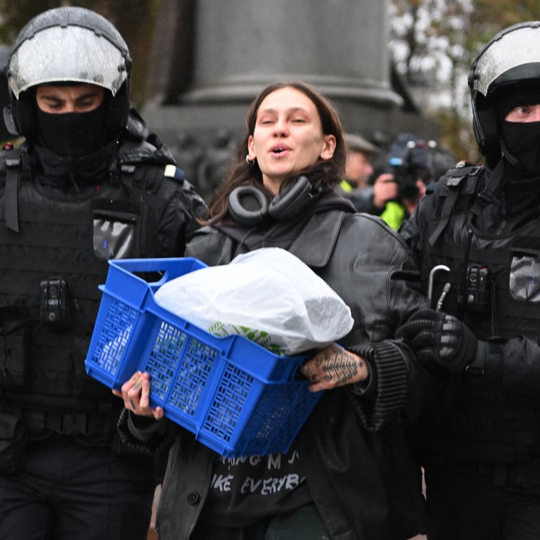 fermi a Mosca per le proteste contro la mobilitazione parziale&nbsp;