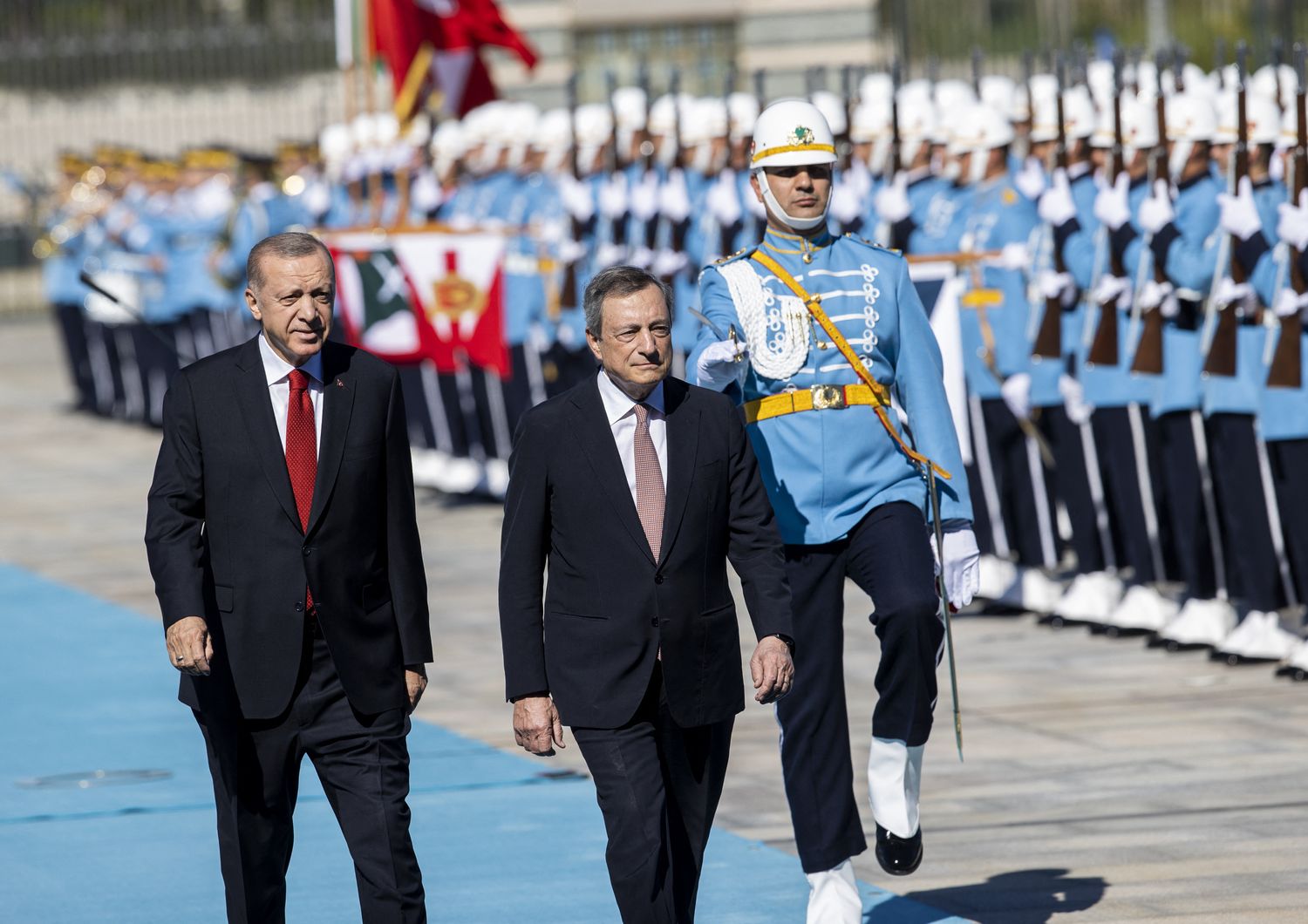 Erdogan e Draghi&nbsp;