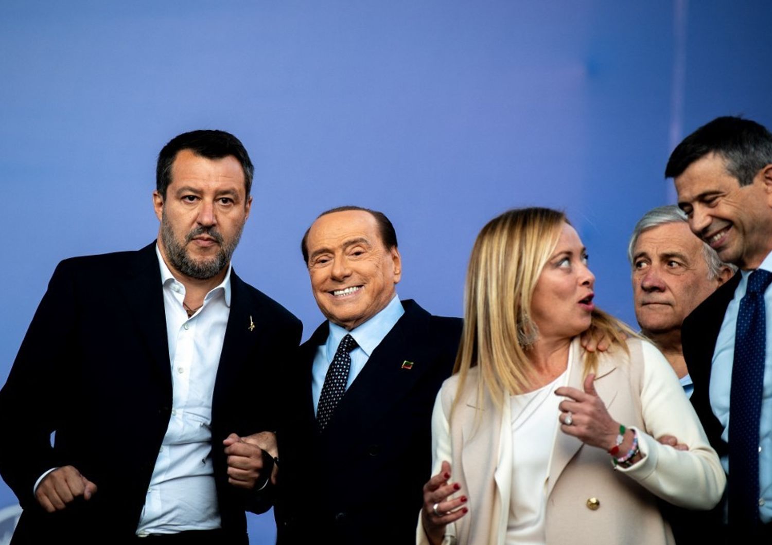 Salvini, Berlusconi, Tajani, Meloni e Lupi
