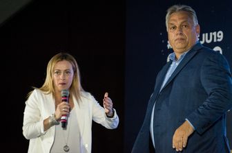 Giorgia Meloni e Viktor Orban
