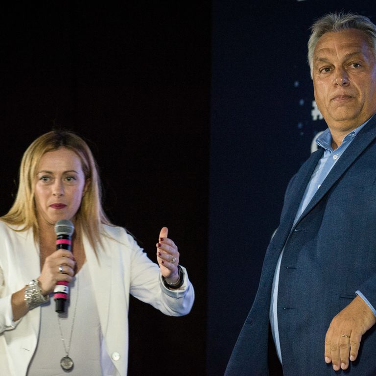 Giorgia Meloni e Viktor Orban
