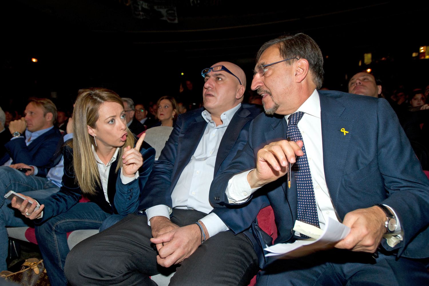 Giorgia Meloni, Guido Crosetto e Ignazio La Russa