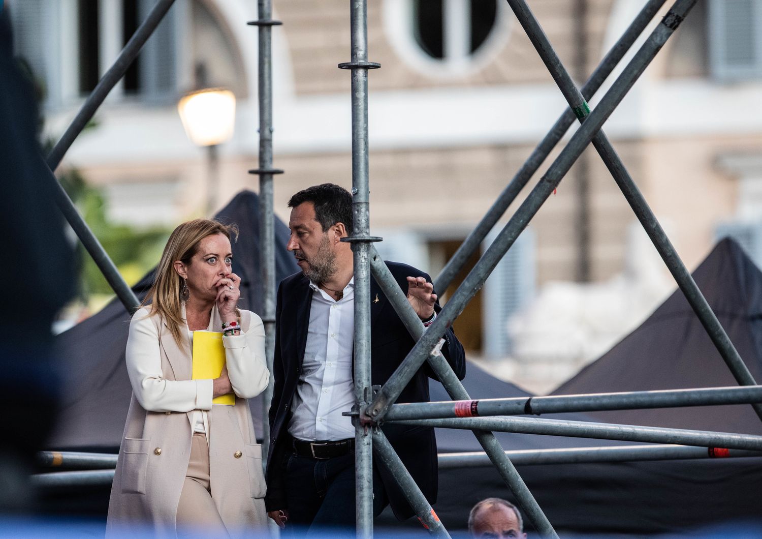 Giorgia Meloni e Matteo Salvini