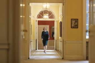 Liz Truss a Downing Street