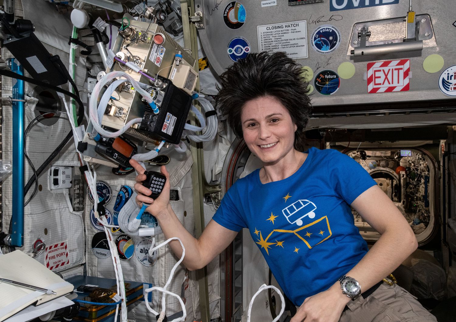 Samantha Cristoforetti a bordo della Iss