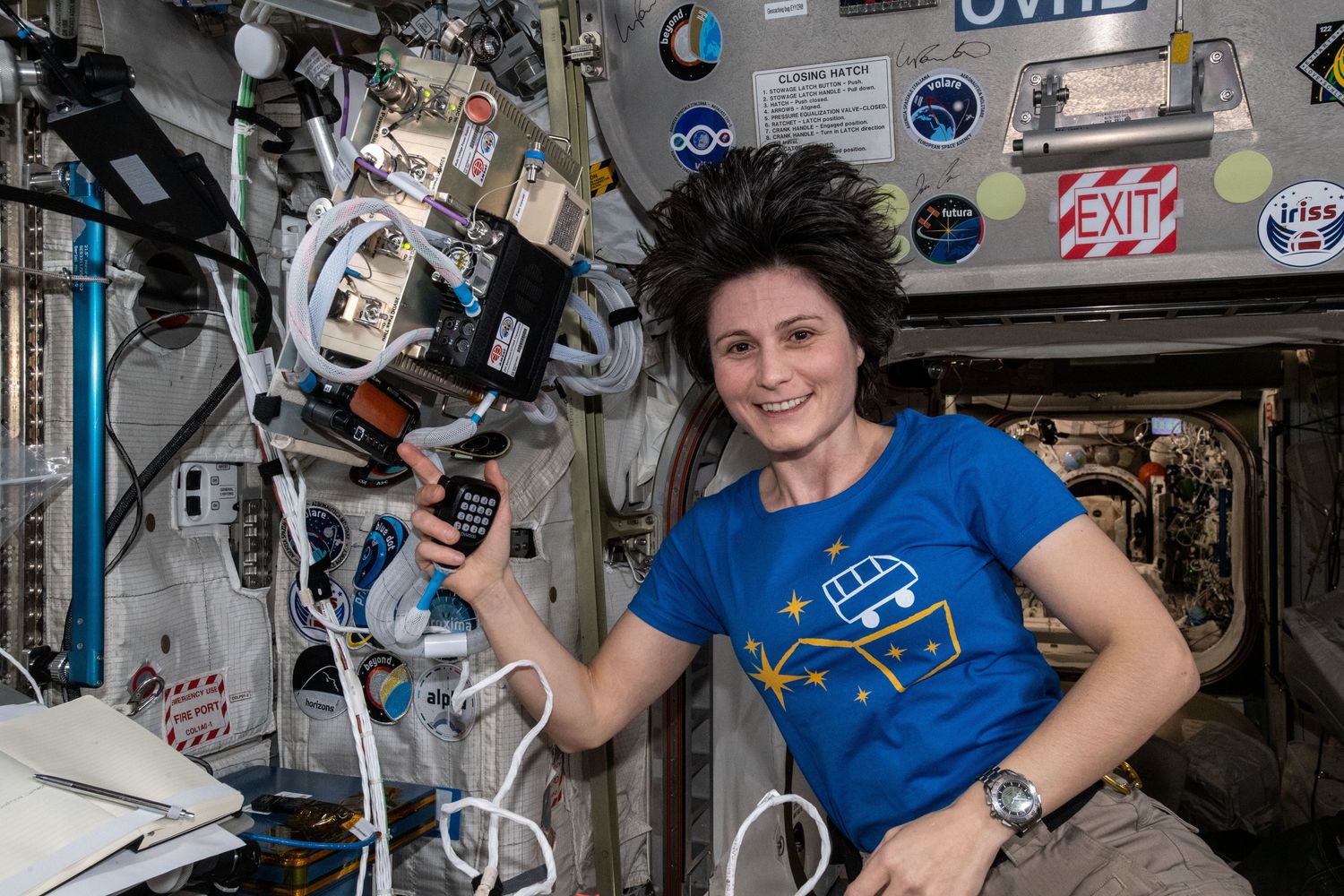 Samantha Cristoforetti a bordo della Iss