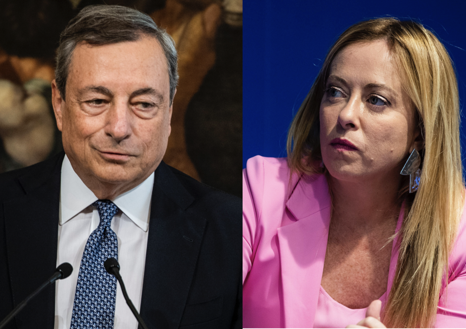 Mario Draghi, Giorgia Meloni
