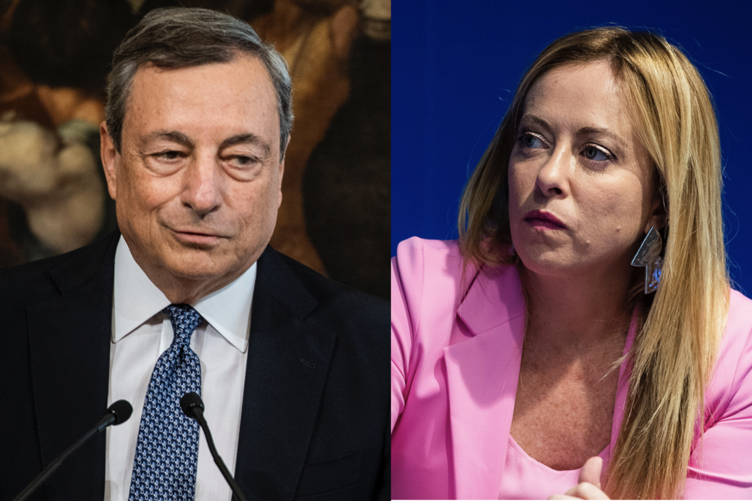Mario Draghi, Giorgia Meloni