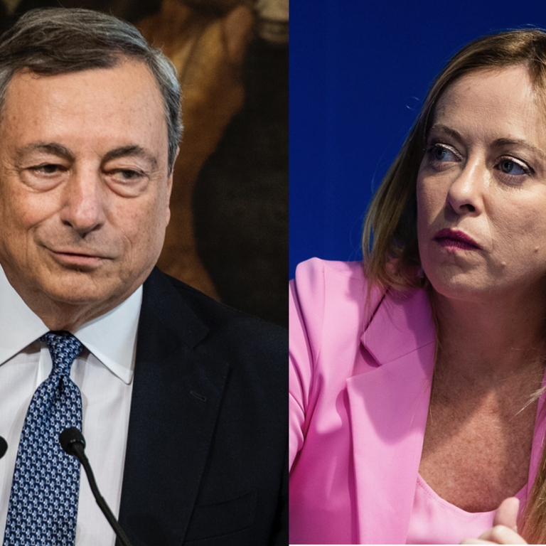 Mario Draghi, Giorgia Meloni