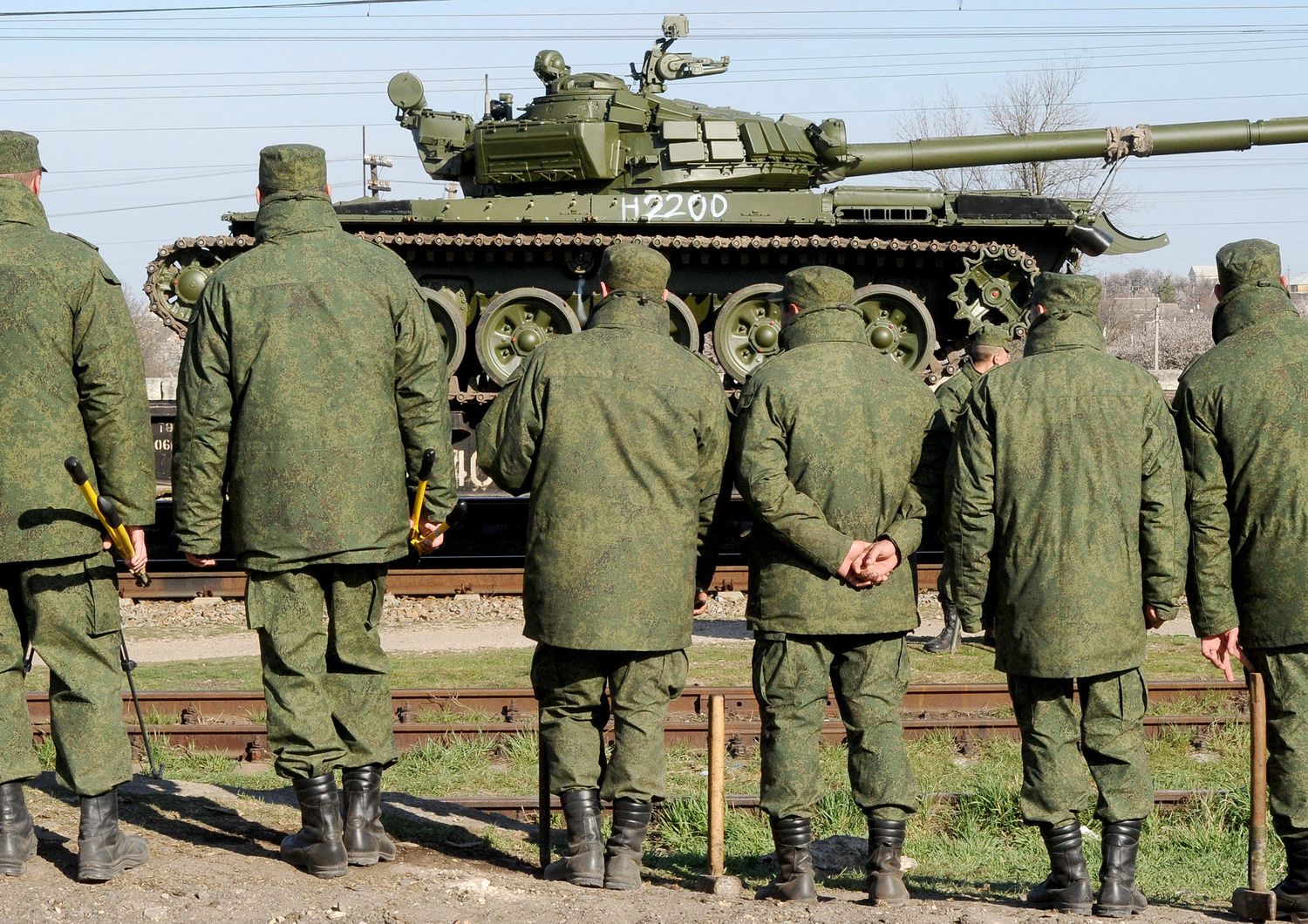 Un treno militare russo