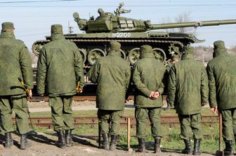 Un treno militare russo