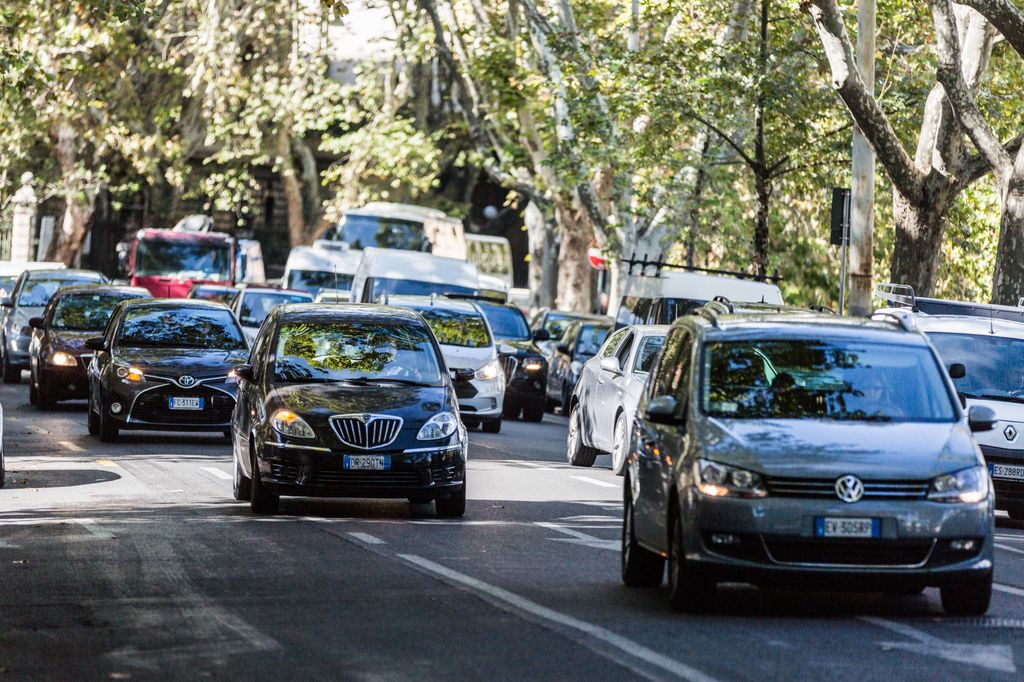 Traffico sul Lungotevere&nbsp;