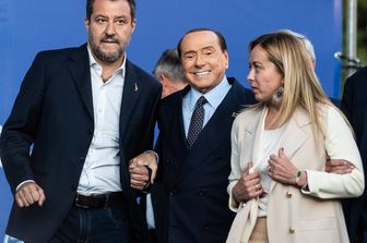 Matteo Salvini, Silvio Berlusconi e Giorgia Meloni