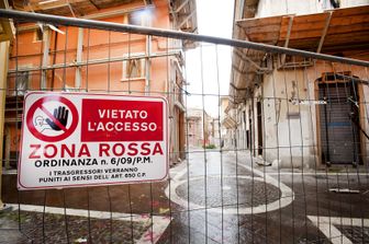 Il centro de L'Aquila dopo il sisma&nbsp;