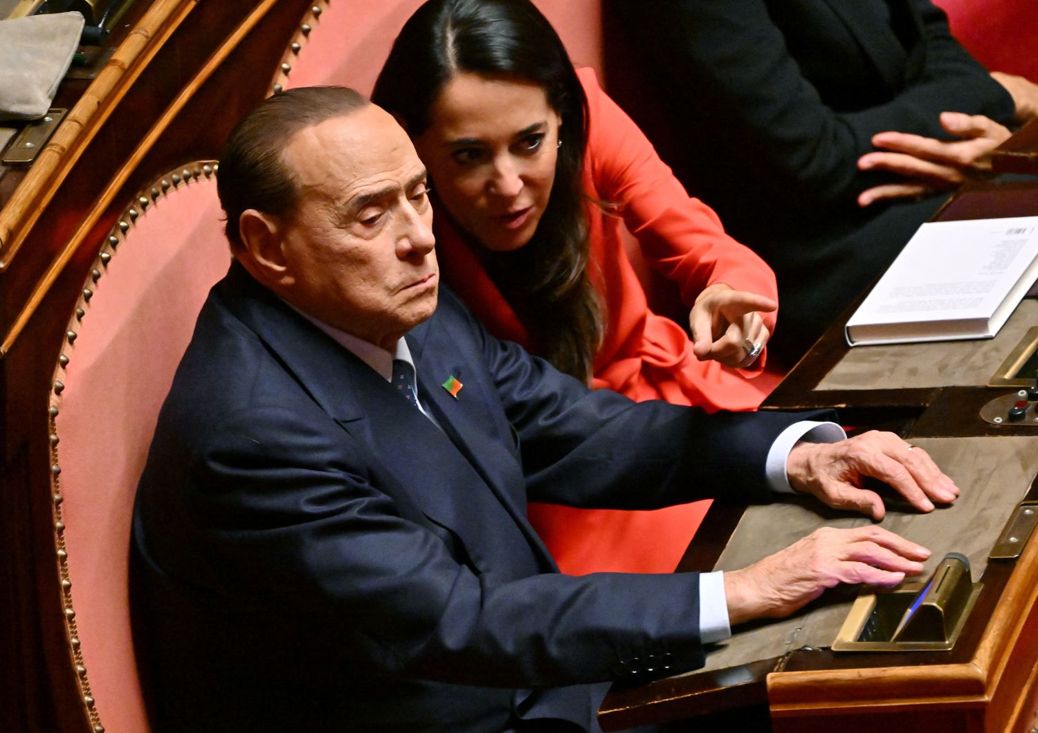 Silvio Berlusconi e Licia Ronzulli al Senato&nbsp;