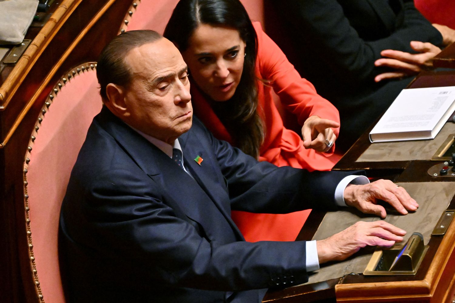 Silvio Berlusconi e Licia Ronzulli al Senato&nbsp;