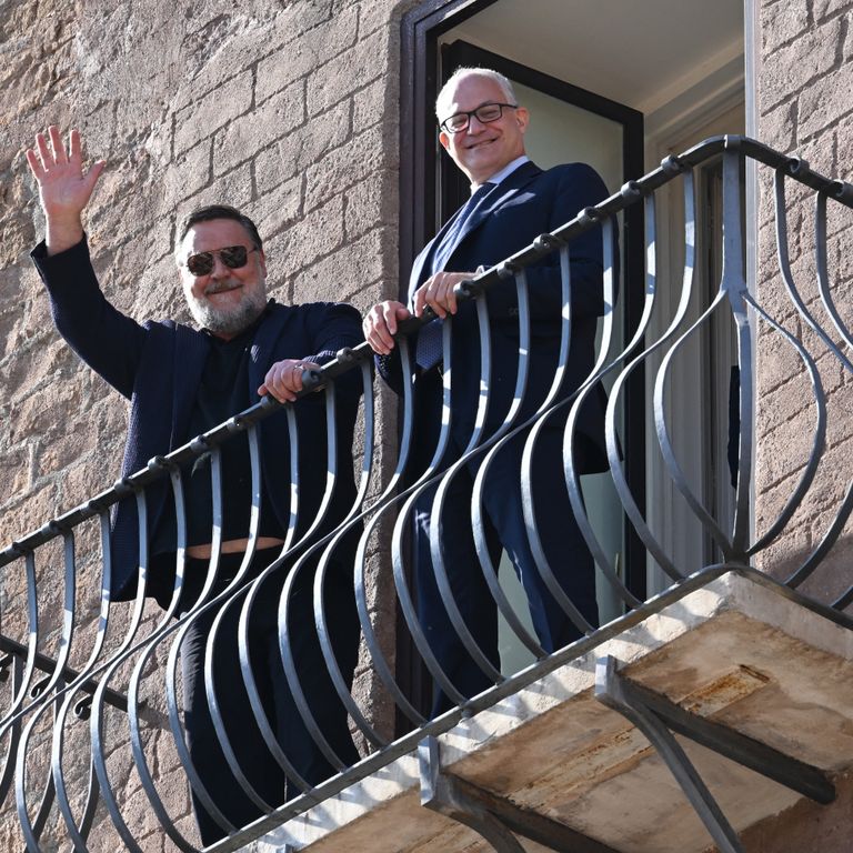 Russell Crowe e Roberto Gualtieri&nbsp;