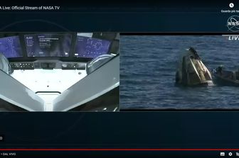 Crew Dragon ammarata al largo della Florida