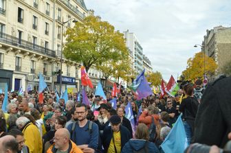 La manifestazione di Nupes a Parigi