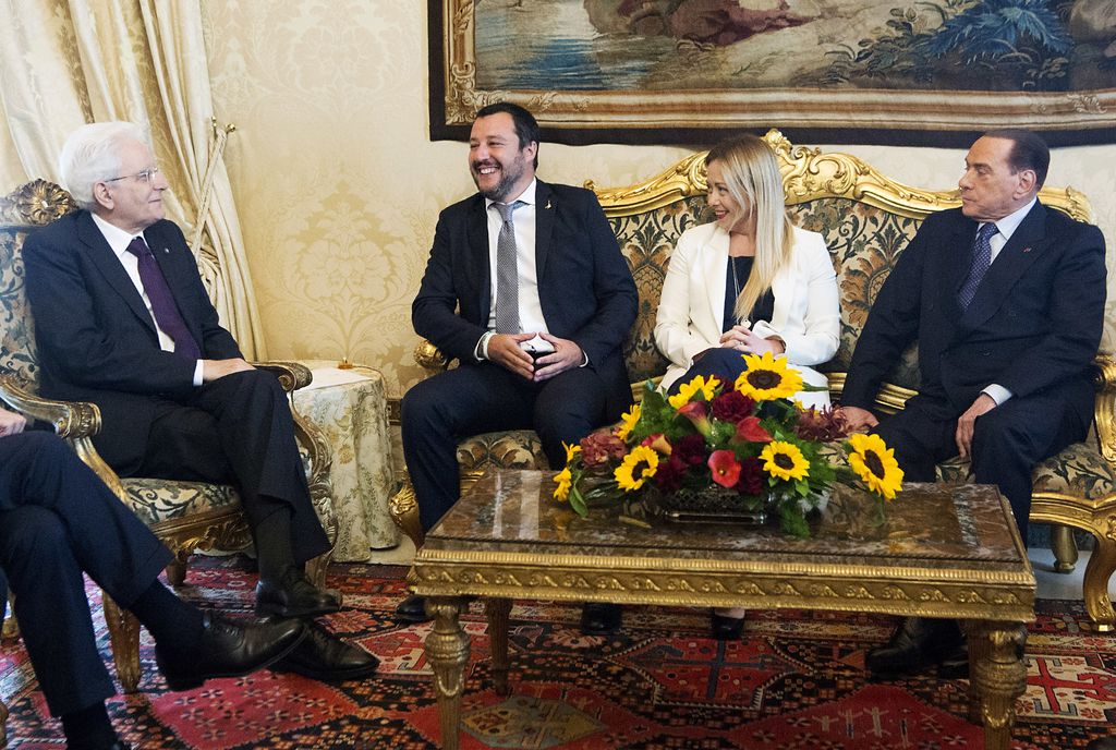 Salvini, Meloni e Berlusconi al Quirinale