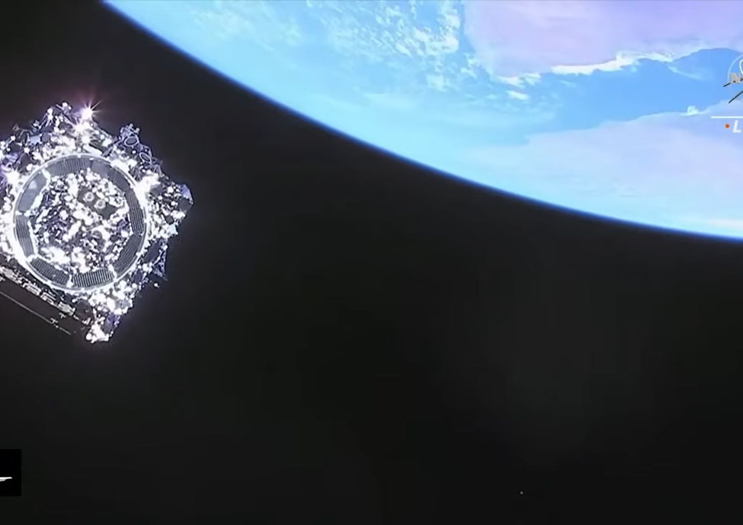 Un razzo di Ariane immortalato da telescopio Webb