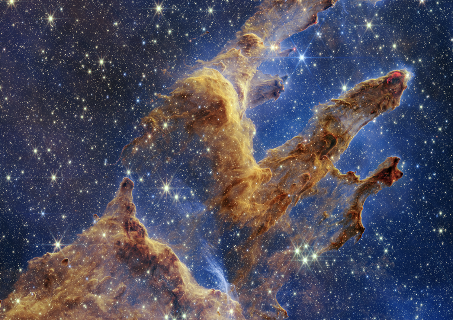 I Pilastri della Creazione fotografati dal Telescopio Webb
