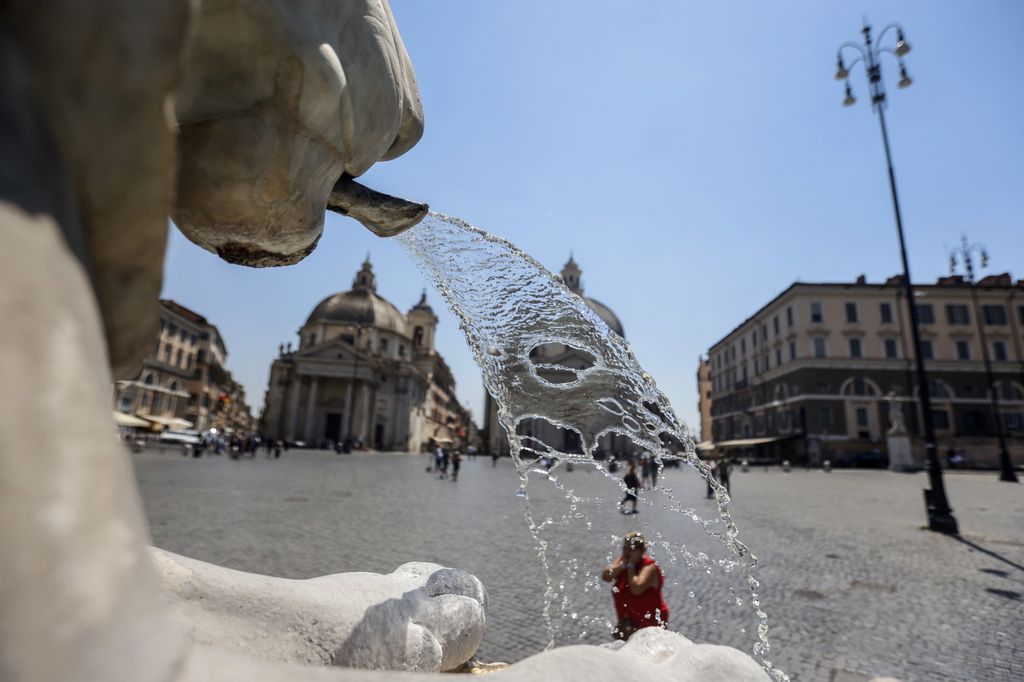 Caldo estivo a Roma