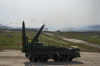 Un lanciamissili russo Iskander