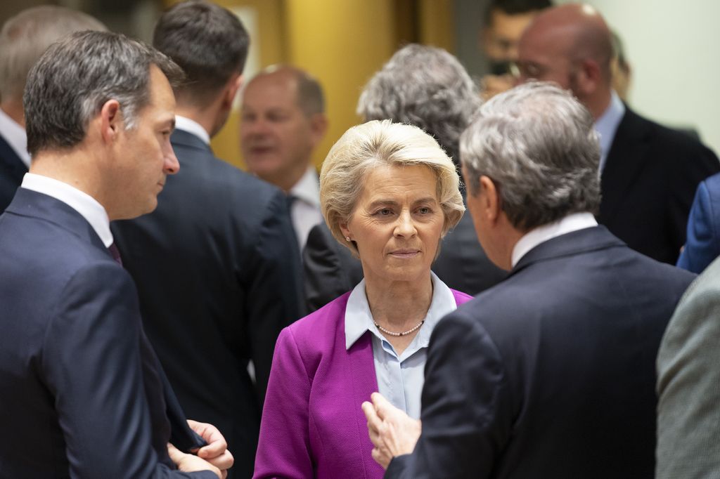 Mario Draghi e Ursula von der Leyen&nbsp;