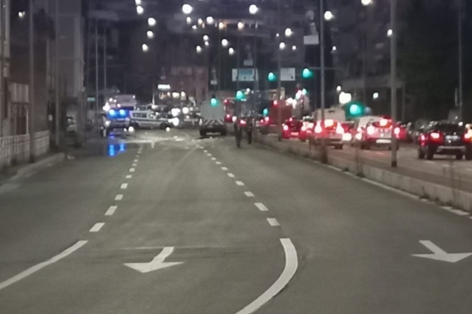 Corso Francia bloccata per la rottura di una tubatura