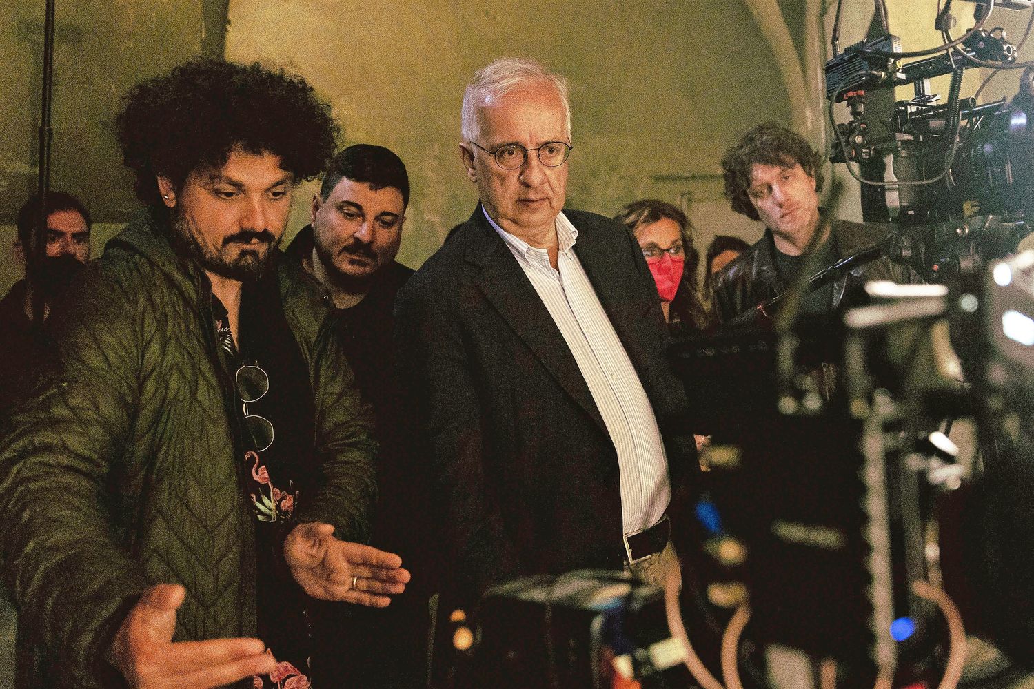 Walter Veltroni sul set di 'Ora tocca a noi - Storia di Pio La Torre'