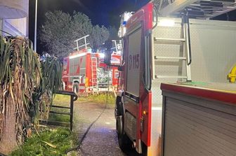 L'incendio nell'appartamento