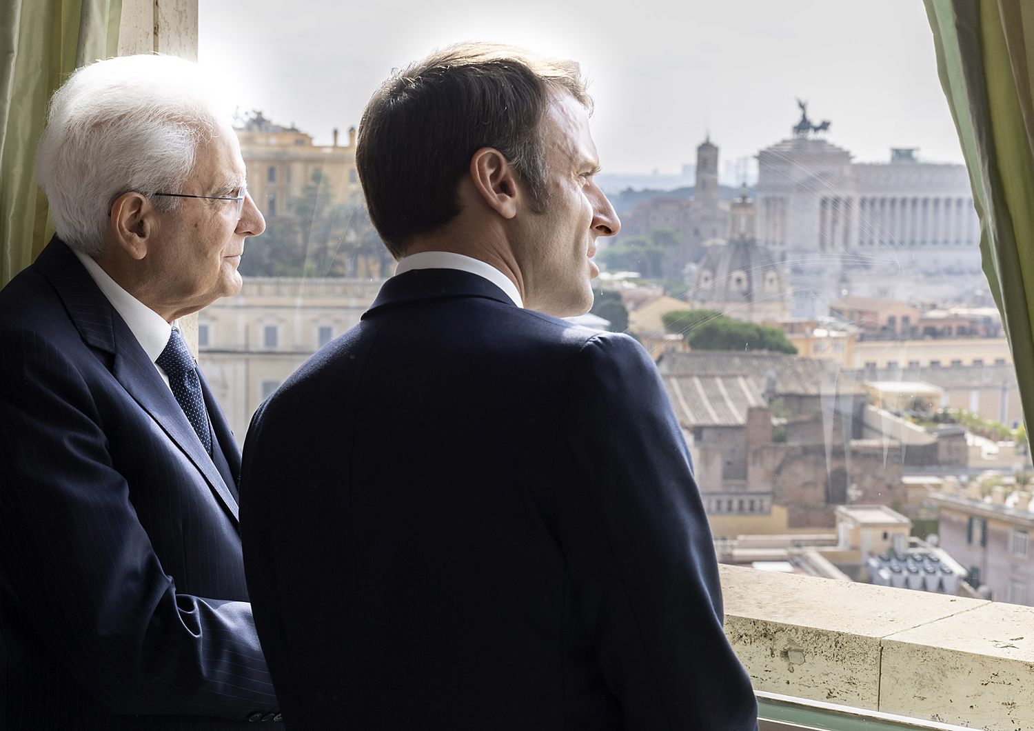 Sergio Mattarella e Emmanuel Macron