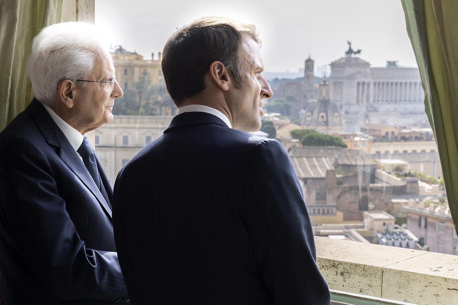 Sergio Mattarella e Emmanuel Macron