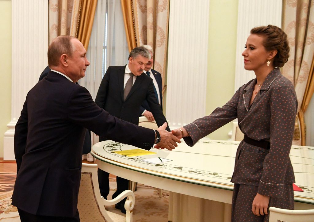 &nbsp;Ksenia Sobtchak con Vladimir Putin