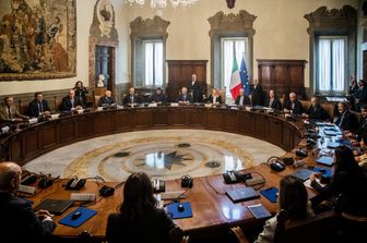 Una riunione del Consiglio dei Ministri