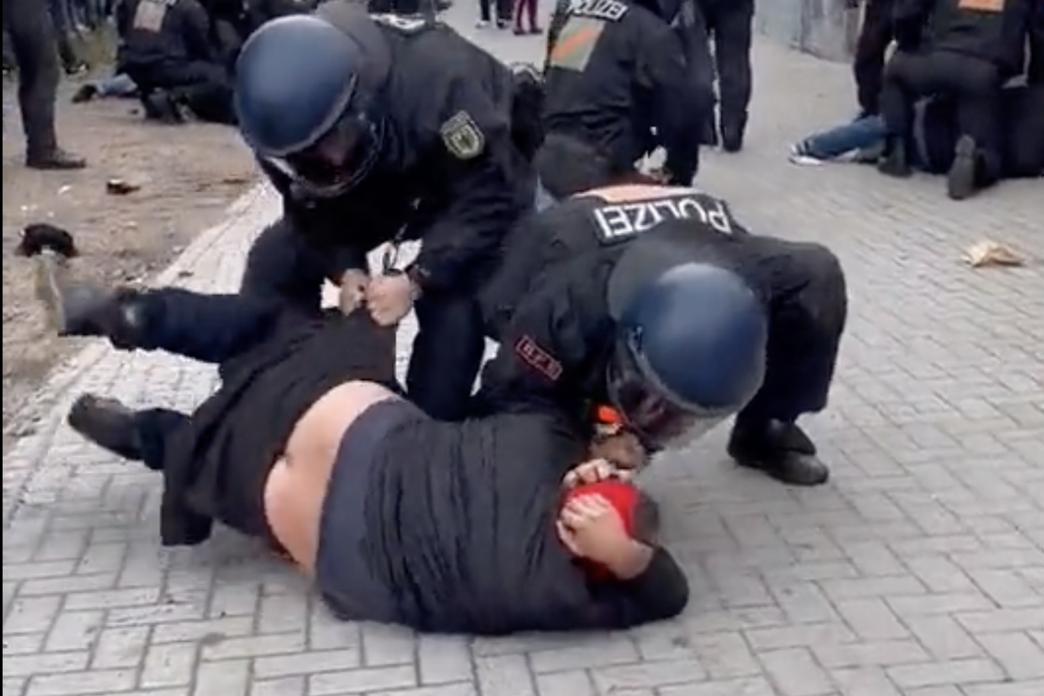 Cariche della polizia di Amburgo