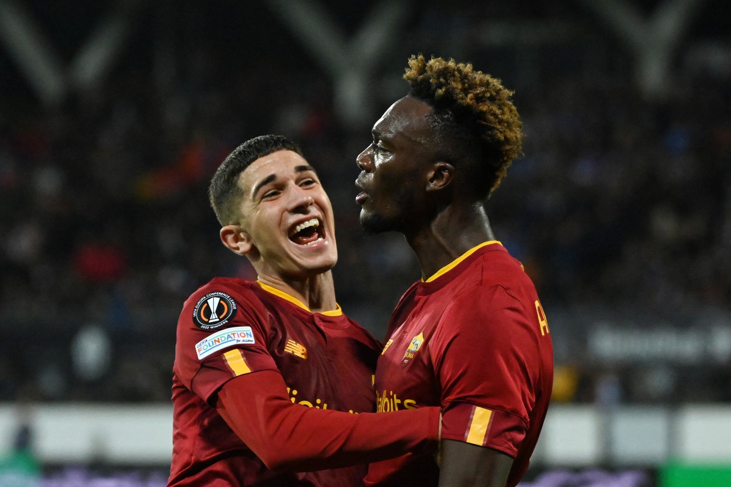 &nbsp;Roma, gol di Abraham contro l&rsquo;Helsinki
