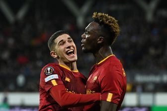 &nbsp;Roma, gol di Abraham contro l&rsquo;Helsinki