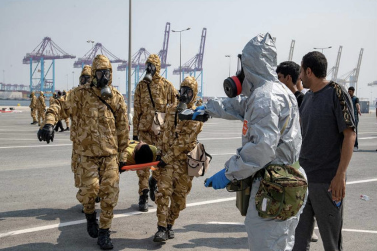 Militari italiani durante le esercitazioni in vista di Qatar2022