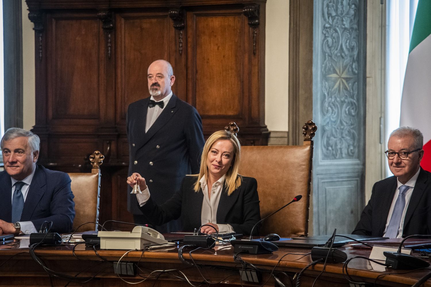 Giorgia Meloni in Consiglio dei Ministri