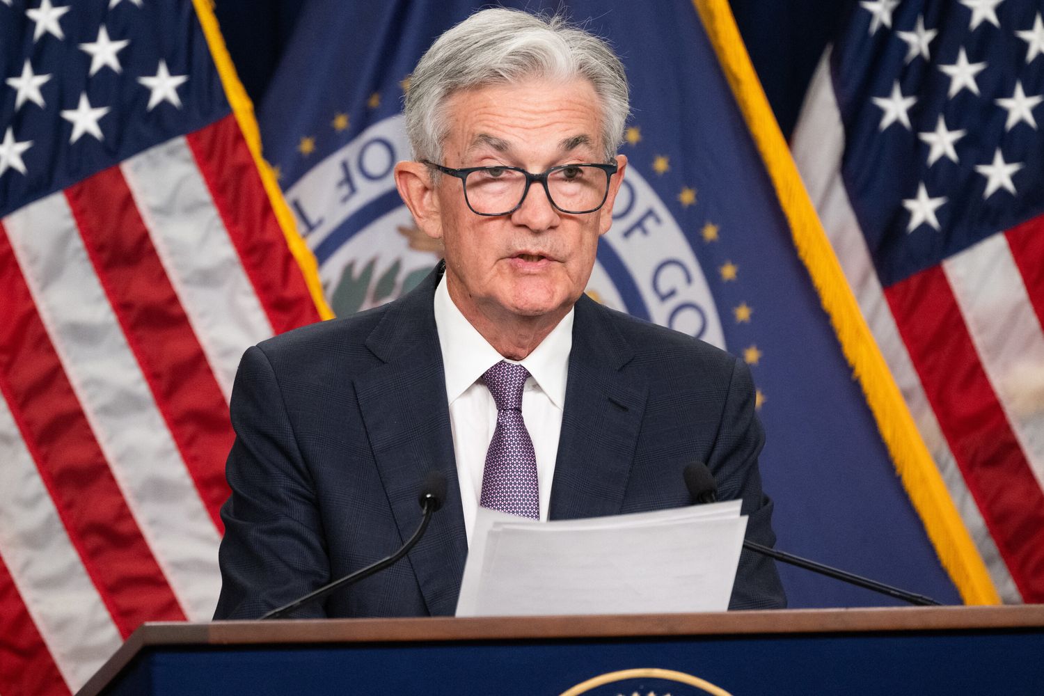 il presidente della Federal Reserve, Jerome Powell